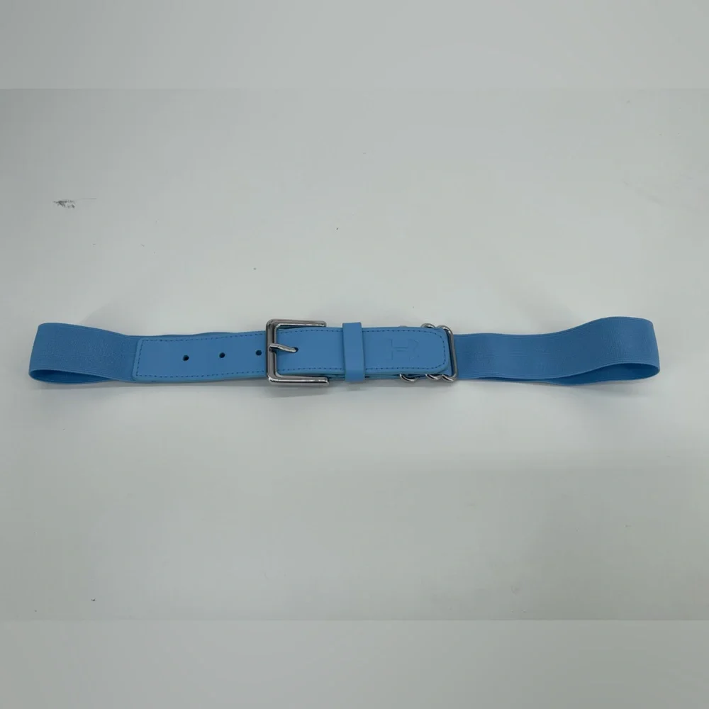 Under Armour Blue Baseball Belt with Silver Buckle